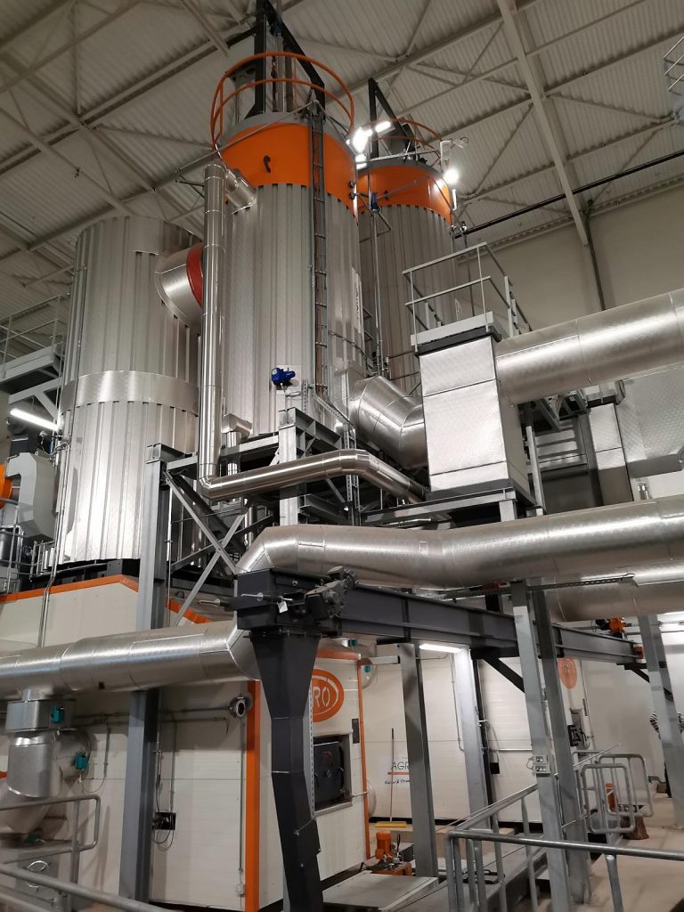 Industrial pellet system with Turbo Challenger