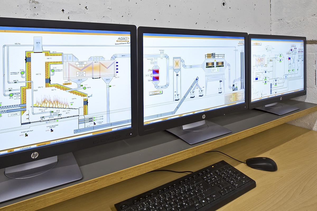 Mossig heating plant dust firing visualisation