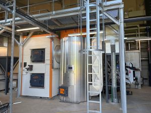 Wärmeversorgung Stainz - 2 AGRO Vorschubrostfeuerungen mit stehendem Kessel